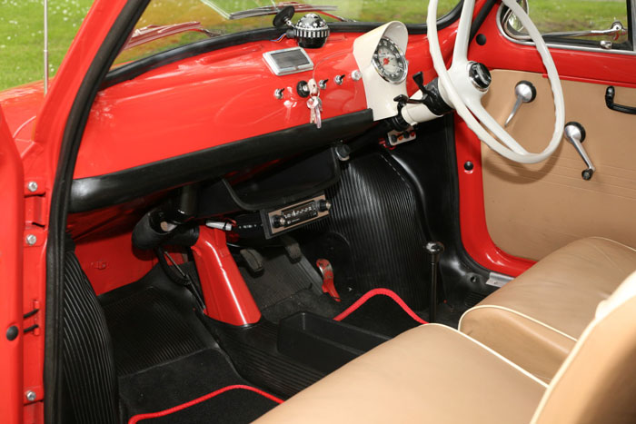 1966 fiat 500f 100 restored interior