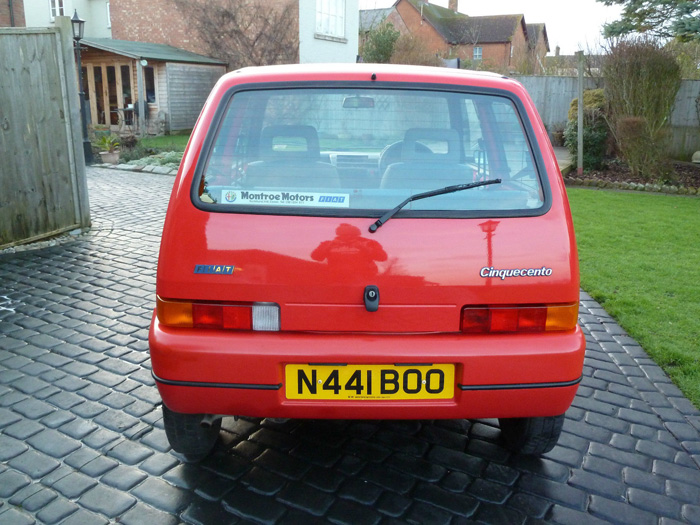 1995 Fiat Cinquecento Back