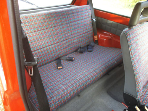 1992 Fiat Panda 750 Mania Rear Interior