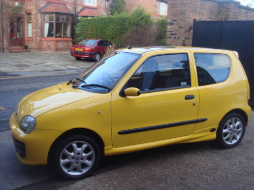 2001 fiat seicento 1.1 michael schumacher sporting bright yellow 3