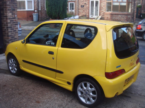 2001 fiat seicento 1.1 michael schumacher sporting bright yellow 4