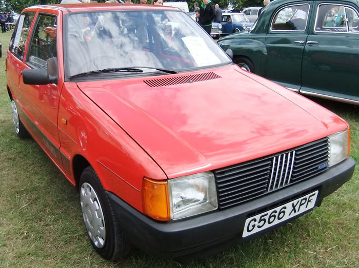 1991 fiat uno 45 fire red 999cc front