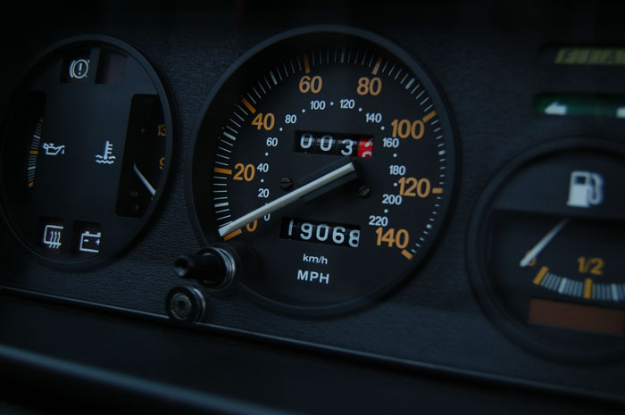 1984 Fiat X19 VS Speedometer Gauge