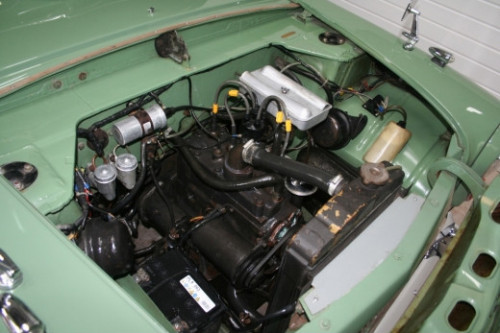 1959 ford anglia 100e engine bay 1