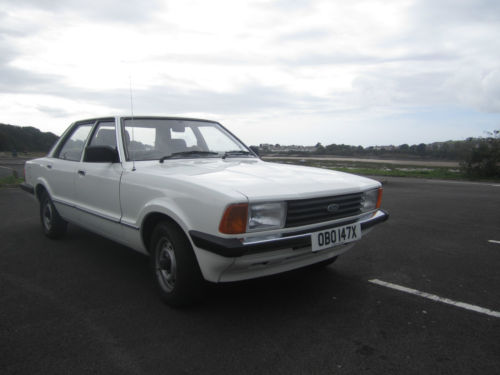 1982 ford cortina l white mk5 1.6 2