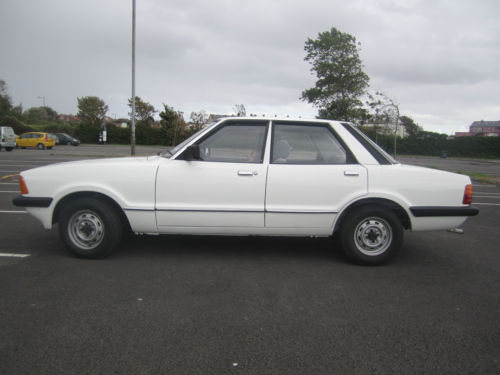 1982 ford cortina l white mk5 1.6 3