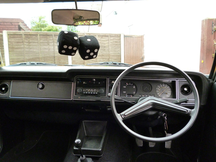 1976 Ford Cortina MK3 1300 L Interior Dashboard
