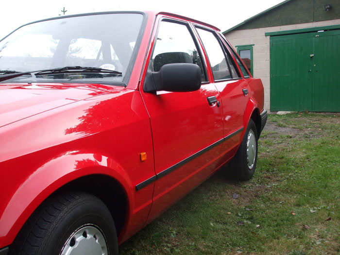 1988 ford escort mk4 1.3 l ohv 8 rosso red