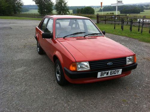 1982 ford escort mk3 1.1 l 2