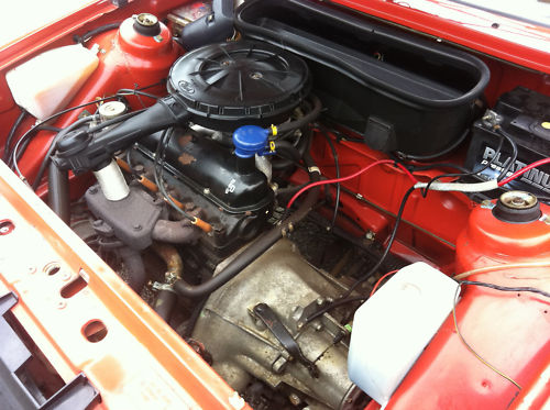 1982 ford escort mk3 1.1 l engine bay