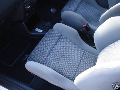 1989 ford escort rs turbo white front seat