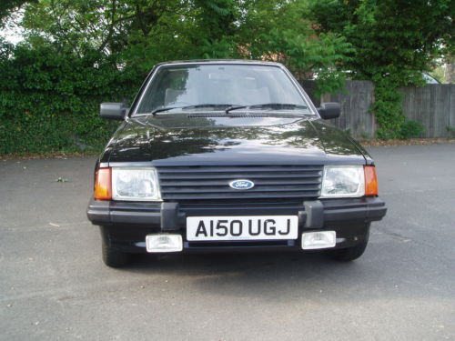 1984 ford escort 1.3 gl mk3 black 5dr 1