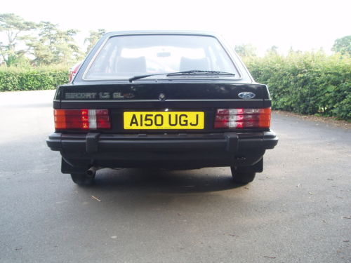 1984 ford escort 1.3 gl mk3 black 5dr 3