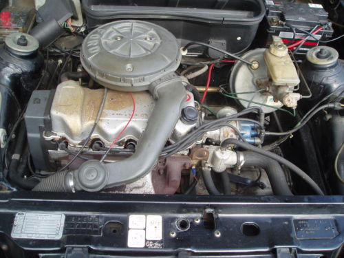 1984 ford escort 1.3 gl mk3 black 5dr engine bay