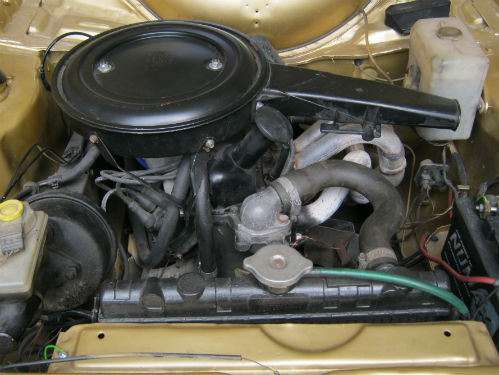 1980 mk2 ford escort 1.6 ghia engine bay