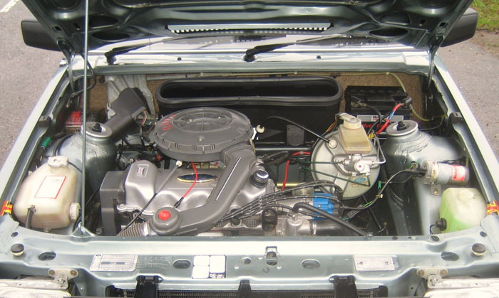 1984 Ford Escort MK3 1.3 GL Engine Bay