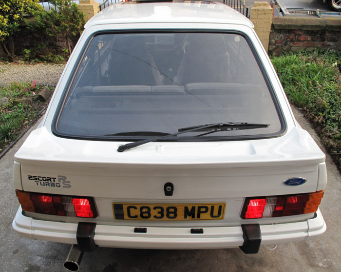 1986 Ford Escort RS Turbo S1 Back 1