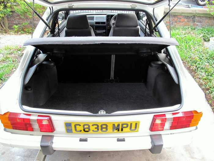 1986 Ford Escort RS Turbo S1 Boot