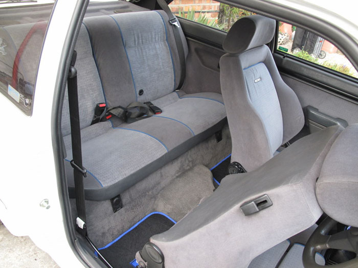 1986 Ford Escort RS Turbo S1 Rear Interior