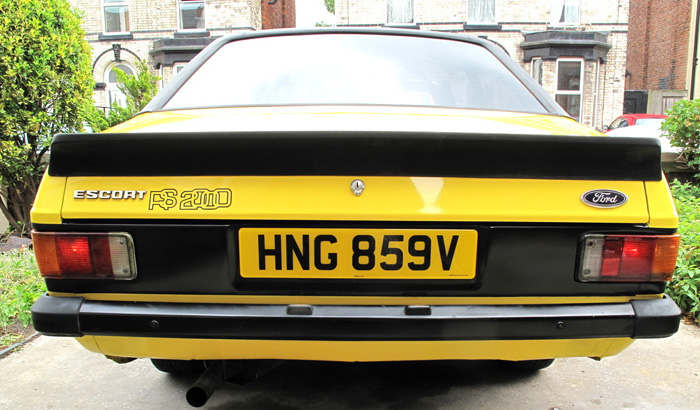 1979 Ford Escort MK2 RS2000 Custom Droop Snoot Rear