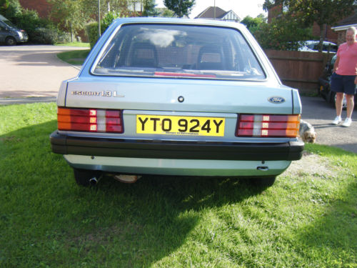 1983 Ford Escort MK3 1.3 L Back