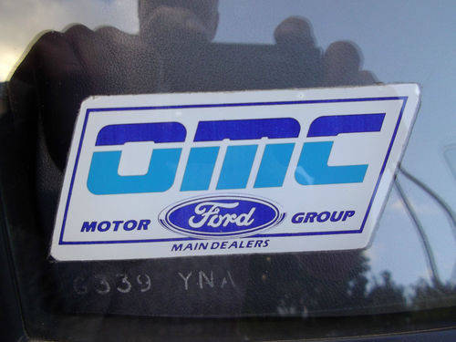 1990 Ford Escort MK4 1.3 Van Dealer Sticker