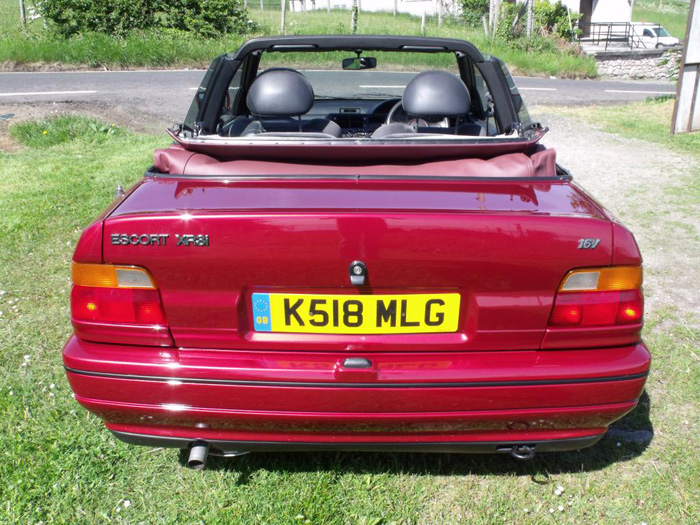 1993 Ford Escort XR3i Convertible Back