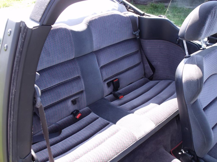 1993 Ford Escort XR3i Convertible Rear Seats