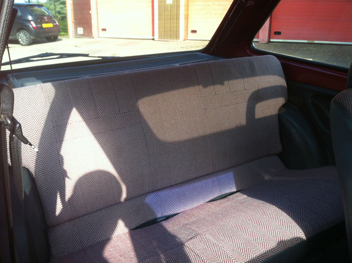 1982 Ford Fiesta MK1 1.1 Bravo 2 Rear Seats