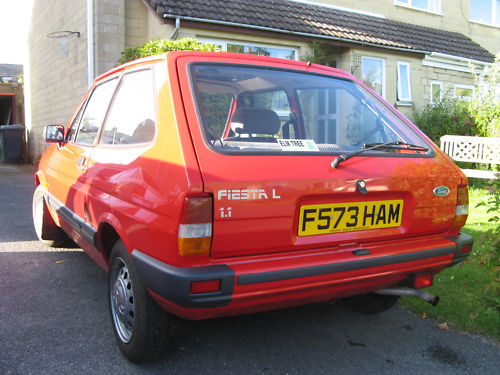 1989 ford fiesta 1.1 back