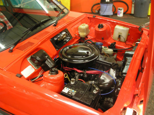 1981 ford fiesta mk1 supersport engine bay