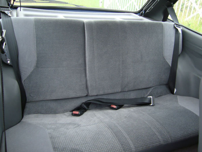 1987 ford fiesta ghia blue rear seats