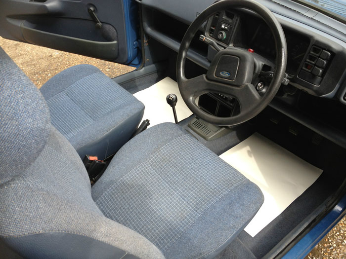 1986 Ford Fiesta Mk2 1.1 Popular Plus Front Interior