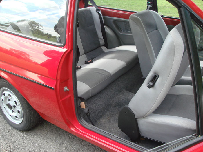 1983 Ford Fiesta Mk1 957cc Popular Plus Rear Interior