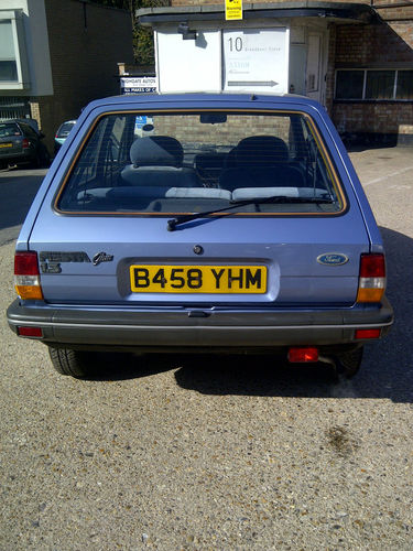 1985 Ford Fiesta MK2 1.3 Ghia Back