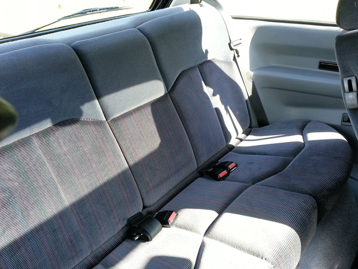 1991 Ford Fiesta MK3 RS Turbo Rear Seats