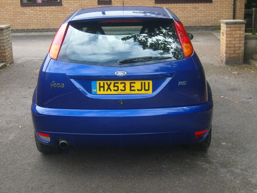 2003 Ford Focus RS MK1 Back