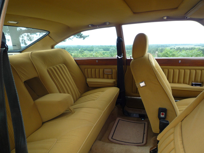 1975 Ford Granada MK1 Ghia Coupe Rear Interior