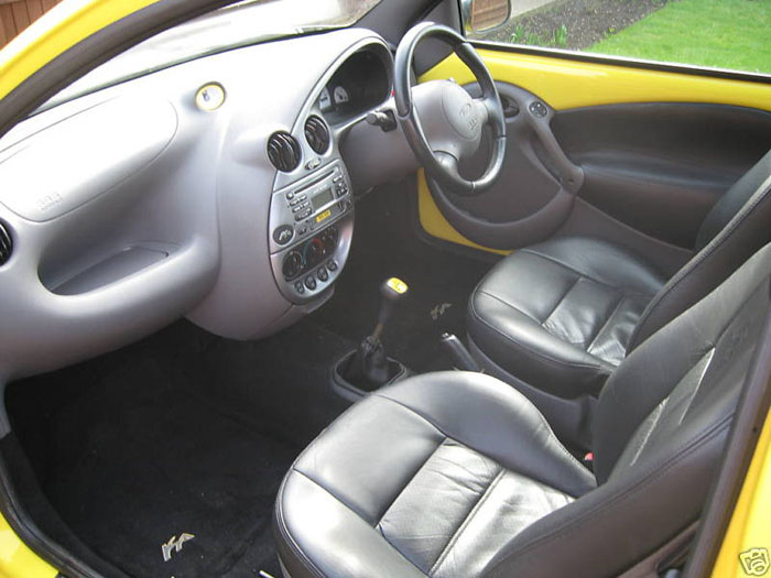 2000 ford ka millenium yellow interior
