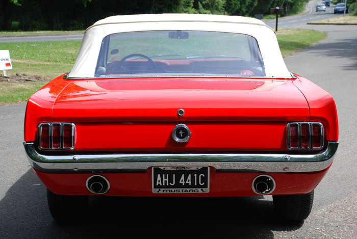 1965 Ford Mustang V8 Convertible Back