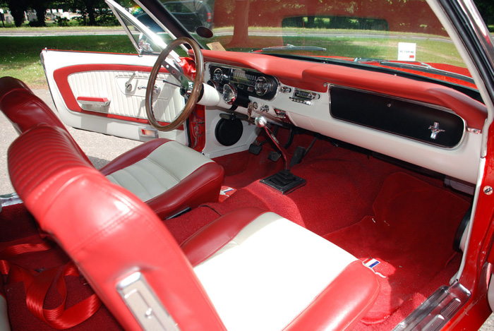 1965 Ford Mustang V8 Convertible Front Interior