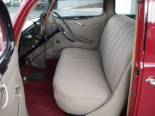 1937 Ford V8 Model 78 Fordor Deluxe Front Interior