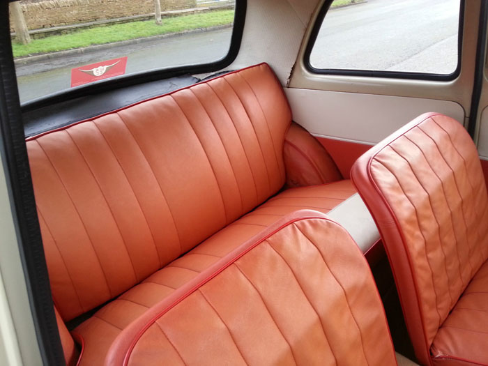 1960 ford popular 100e rear interior