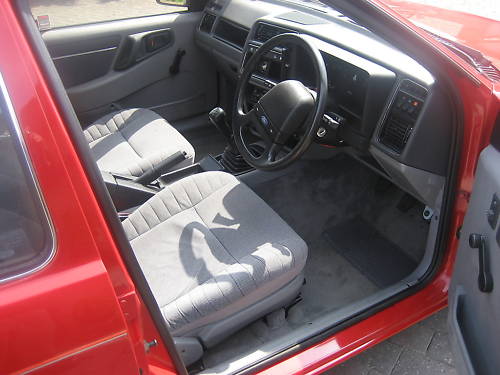 1984 ford sierra gl red interior 1