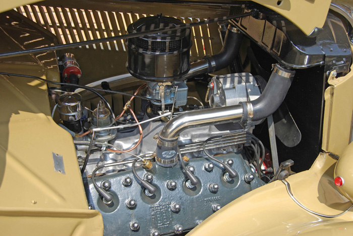 1936 Ford Woodie Station Wagon Engine Bay 1