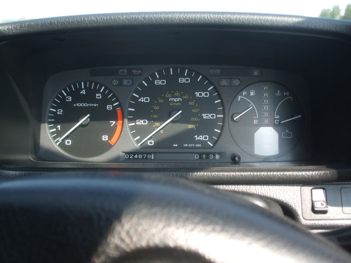 1991 Honda Prelude EX Auto Dashboard Gauges