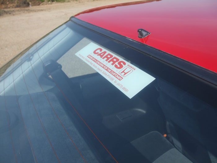 1991 Honda Prelude EX Auto Dealer Sticker