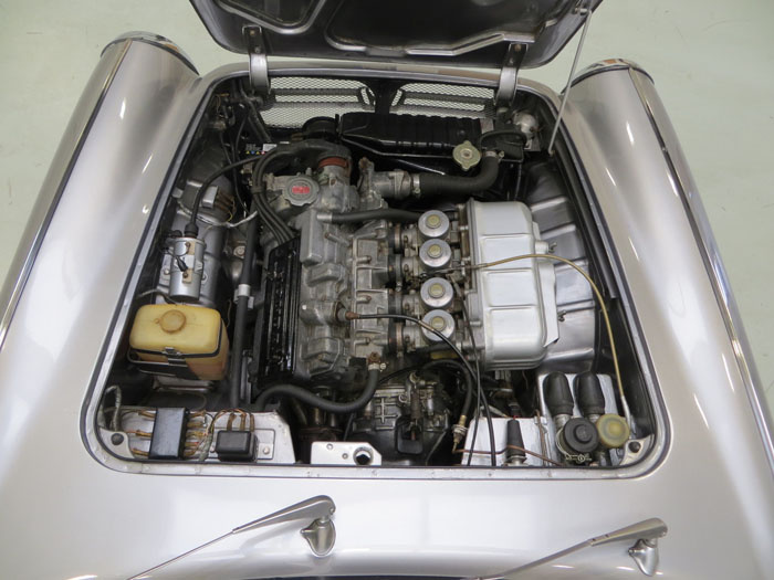 honda s800 coupe engine bay