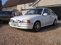 45 1989 ford escort rs turbo white icon