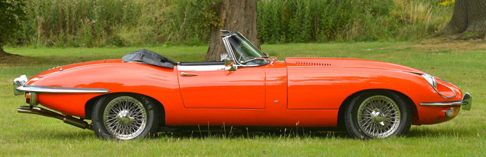 1968 Jaguar E-Type S2 Roadster Right Side